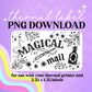 Magical Mail Thermal Label PNG