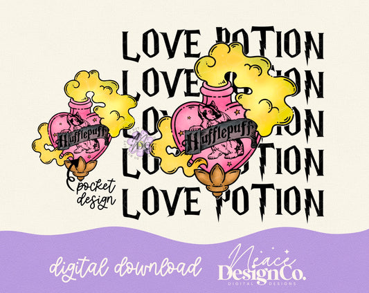 Hufflepuff Love Potion Digital PNG