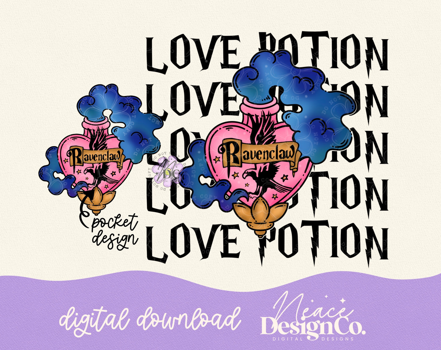 Ravenclaw Love Potion Digital PNG