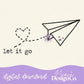 Let It Go Paper Airplane Digital PNG