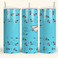 Let It Go Paper Airplane Tumbler Digital PNG