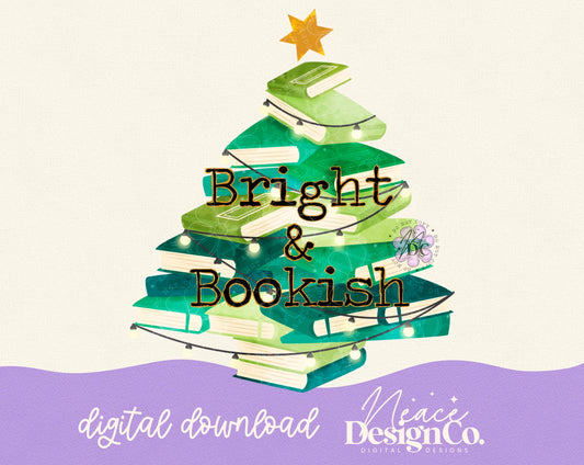 Bright & Bookish Digital PNG