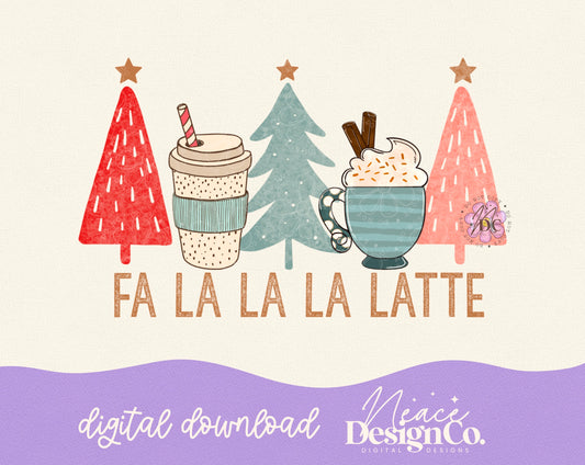 Fa La Latte Color Digital PNG