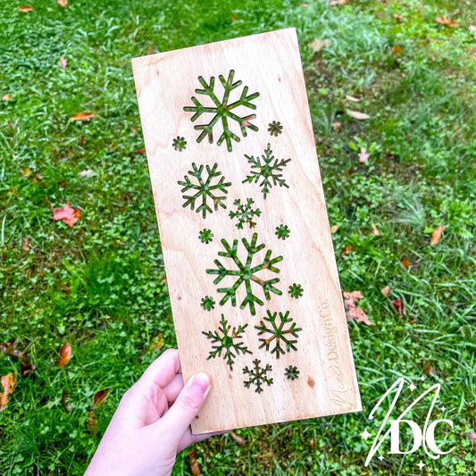 Snowflake Bleaching Stencil