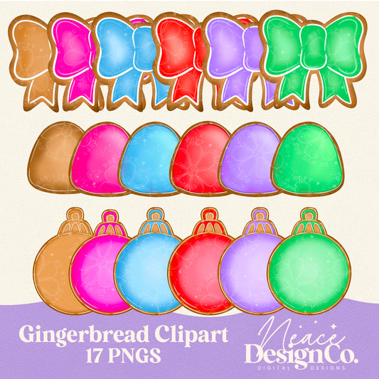 Gingerbread Digital Clip Art