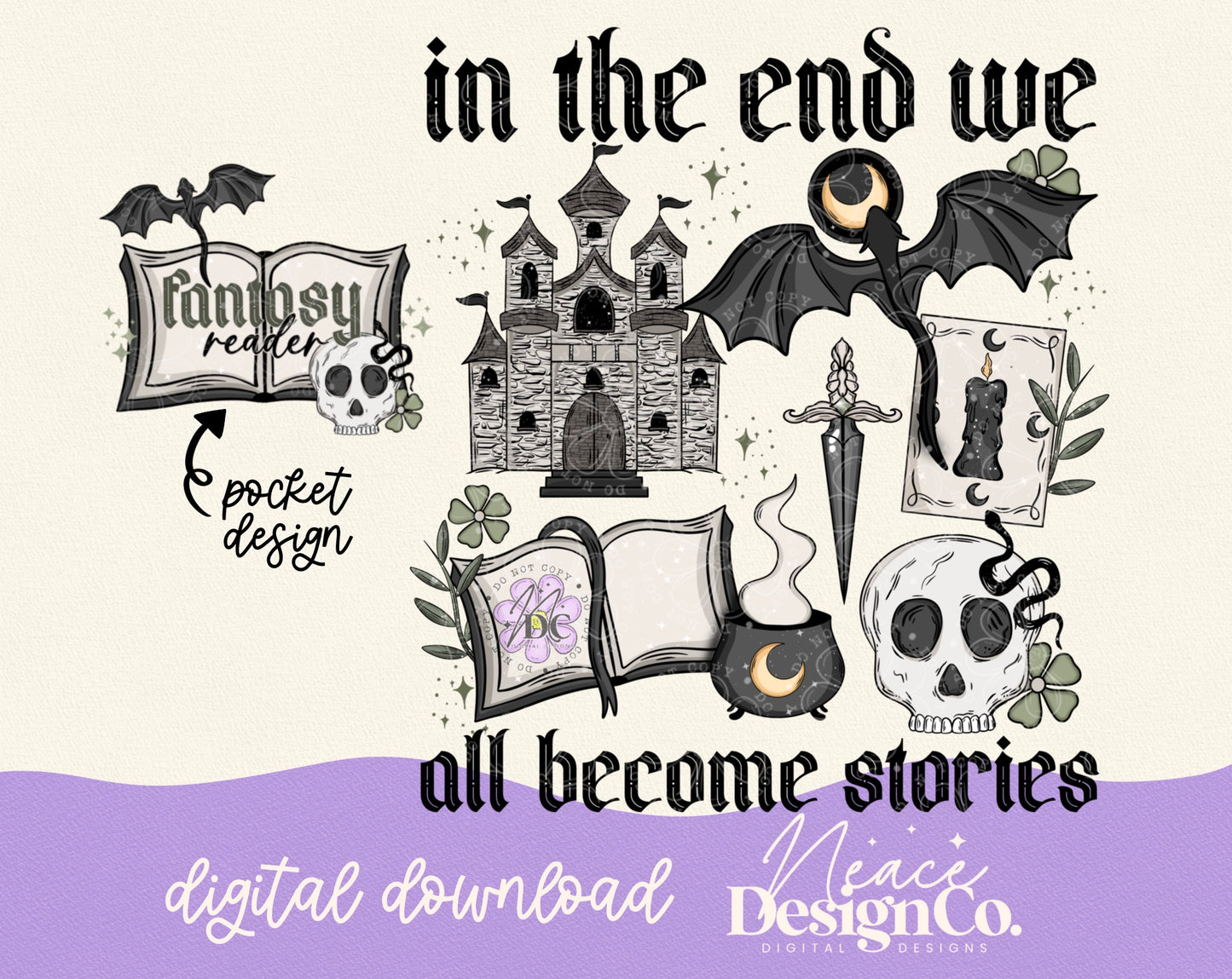In The End We All Become Stories w/Sleeve Digital PNG