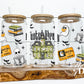 The Haunted Library 16 oz Glass Can Wrap Digital PNG