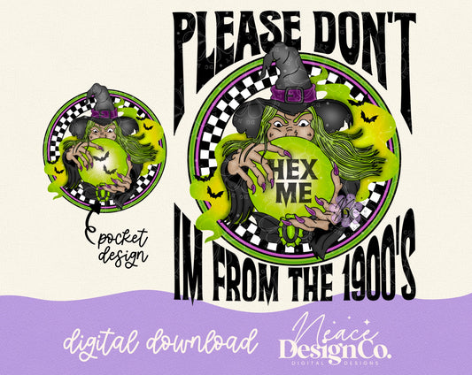 Please Don't Hex Me w/Pocket Digital PNG