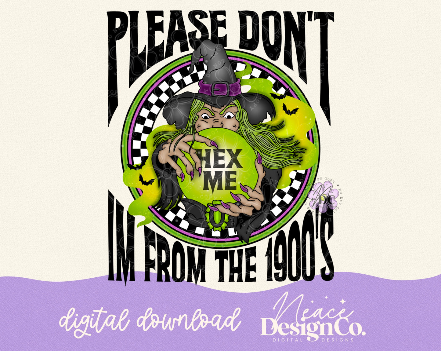 Please Don't Hex Me Digital PNG