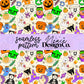 90's Halloween Collage Neutral Seamless 2 Scales Digital PNG