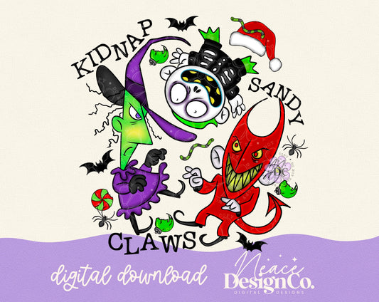 Kidnap Sandy Claws Digital PNG