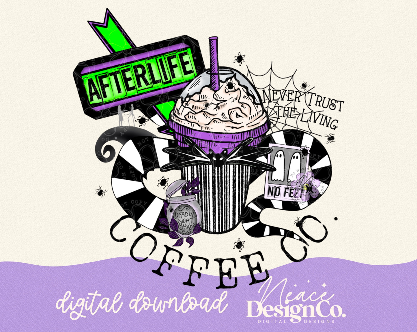 Afterlife Coffee Co. Digital PNG