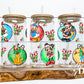 Mickey and Friends Christmas Glass Can Wrap Digital PNG