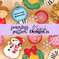 Peanuts Gang Christmas Seamless 2 Scales Digital PNG