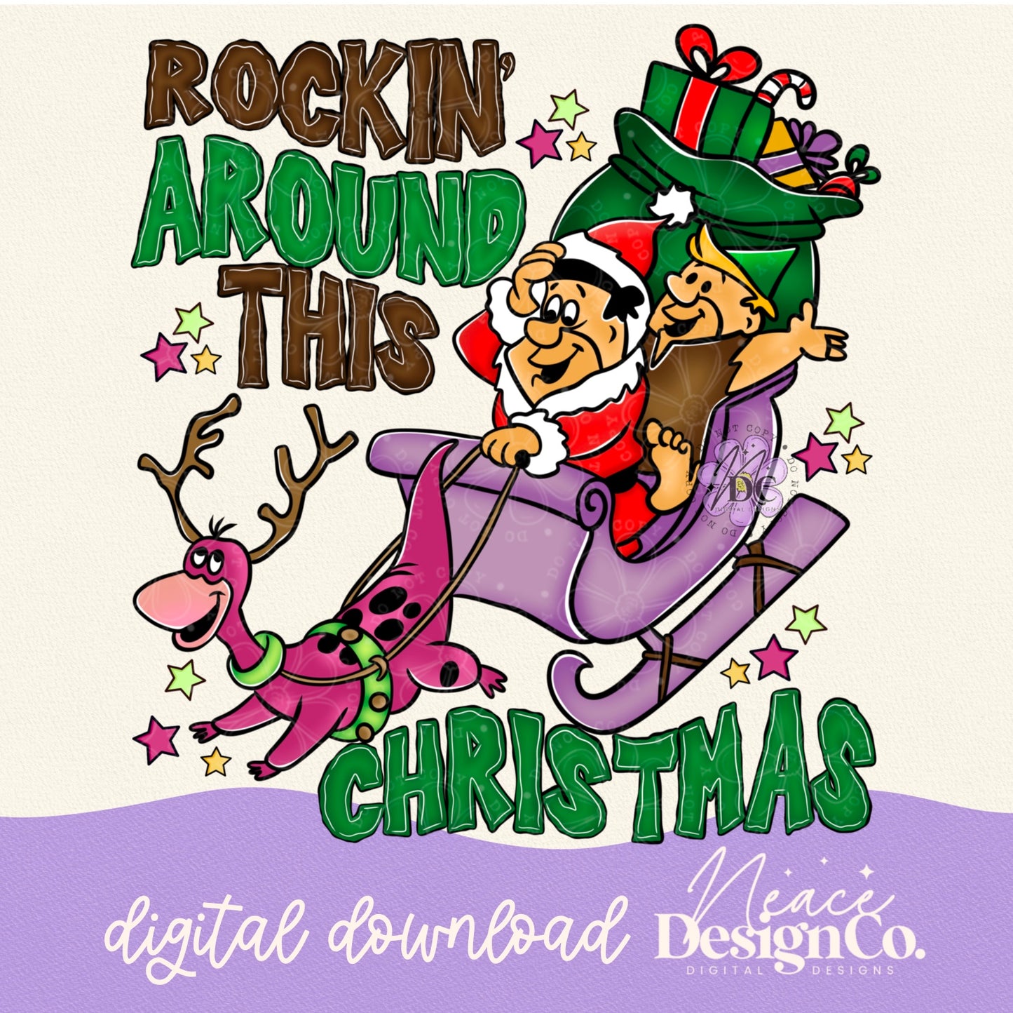 Rockin' Around This Christmas Digital PNG