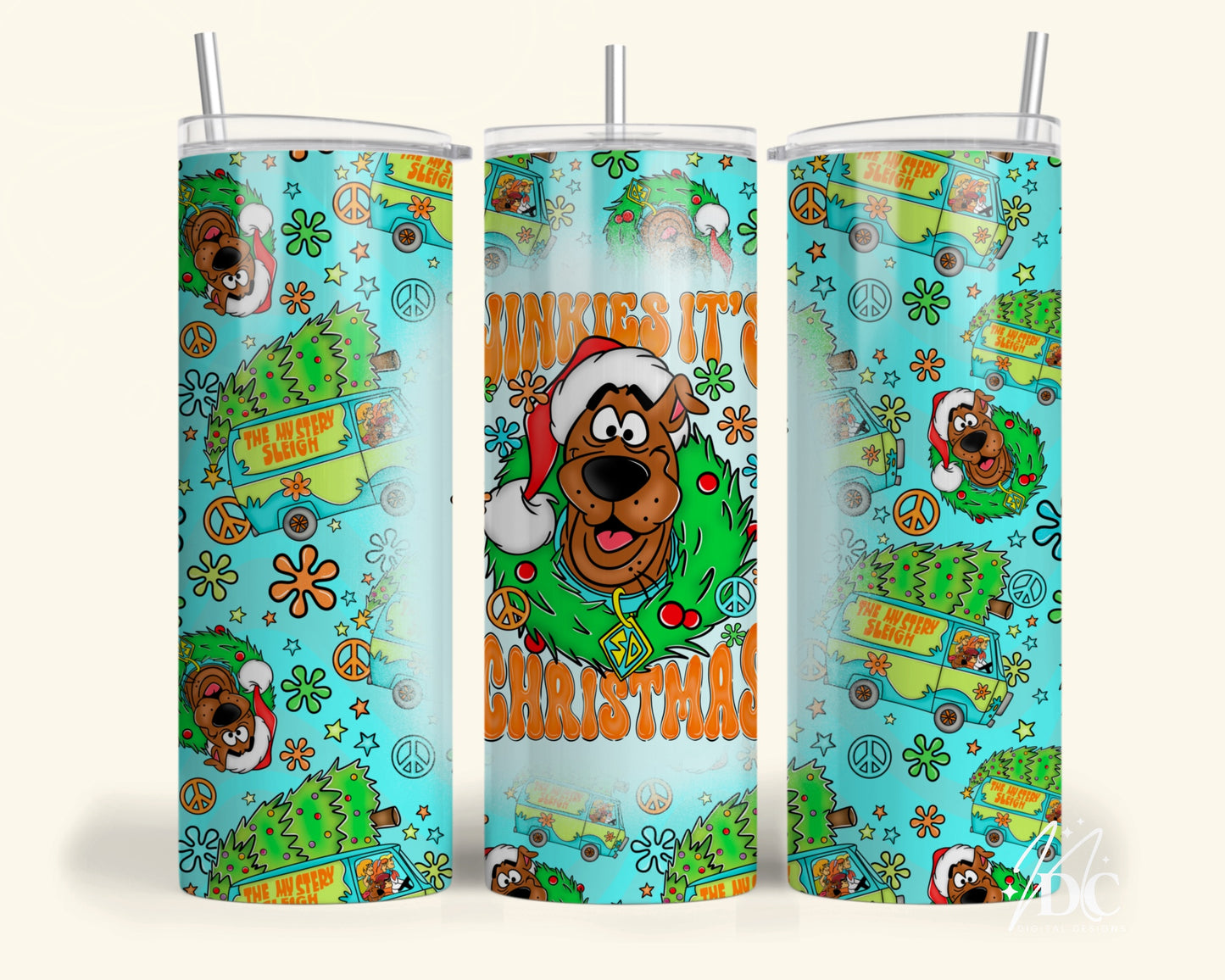 Jinkies it's Christmas Tumbler Digital PNG