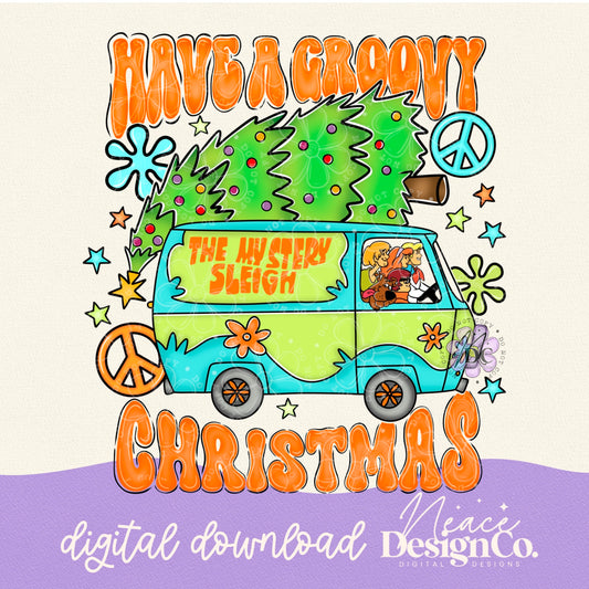 Have a Groovy Christmas Digital PNG