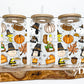 Charlie Brown Thanksgiving 16 oz Glass Can Wrap Digital PNG