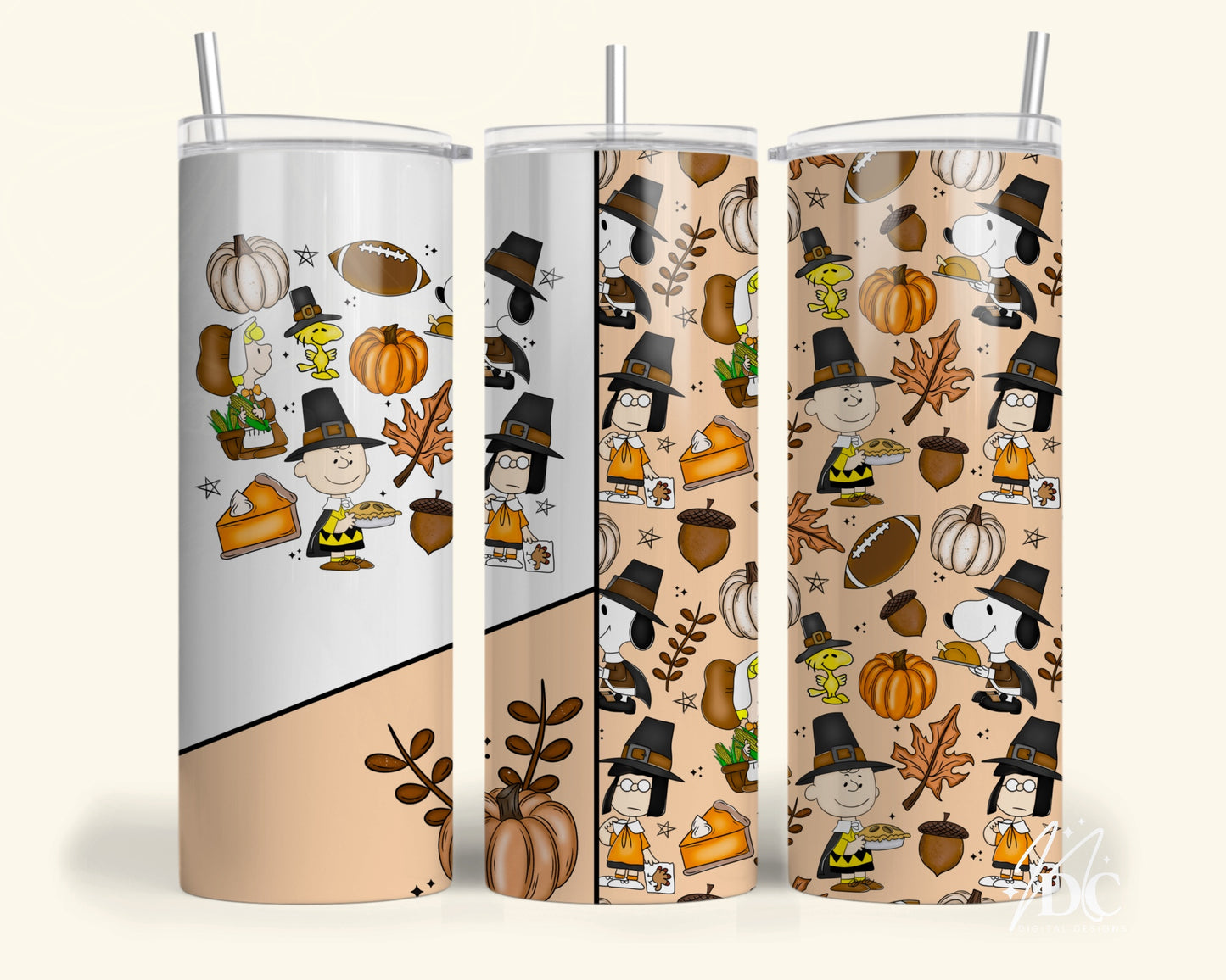 Charlie Brown Thanksgiving Tumbler Digital PNG