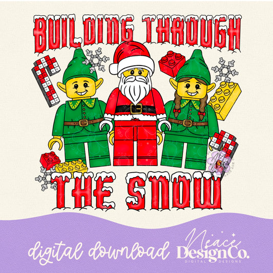 Building Through the Snow Digital PNG