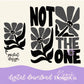 Not the One w/Pocket Design Digital PNG