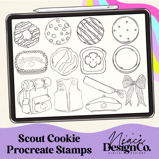 Girl Scout Procreate Stamps