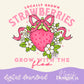 Locally Grown Strawberries Digital PNG