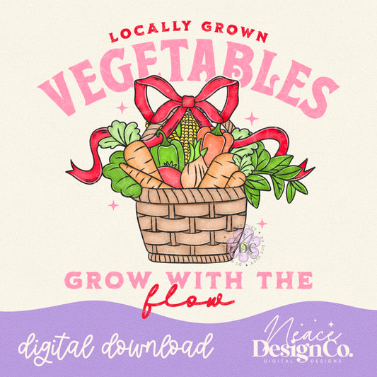 Locally Grown Vegetables Digital PNG