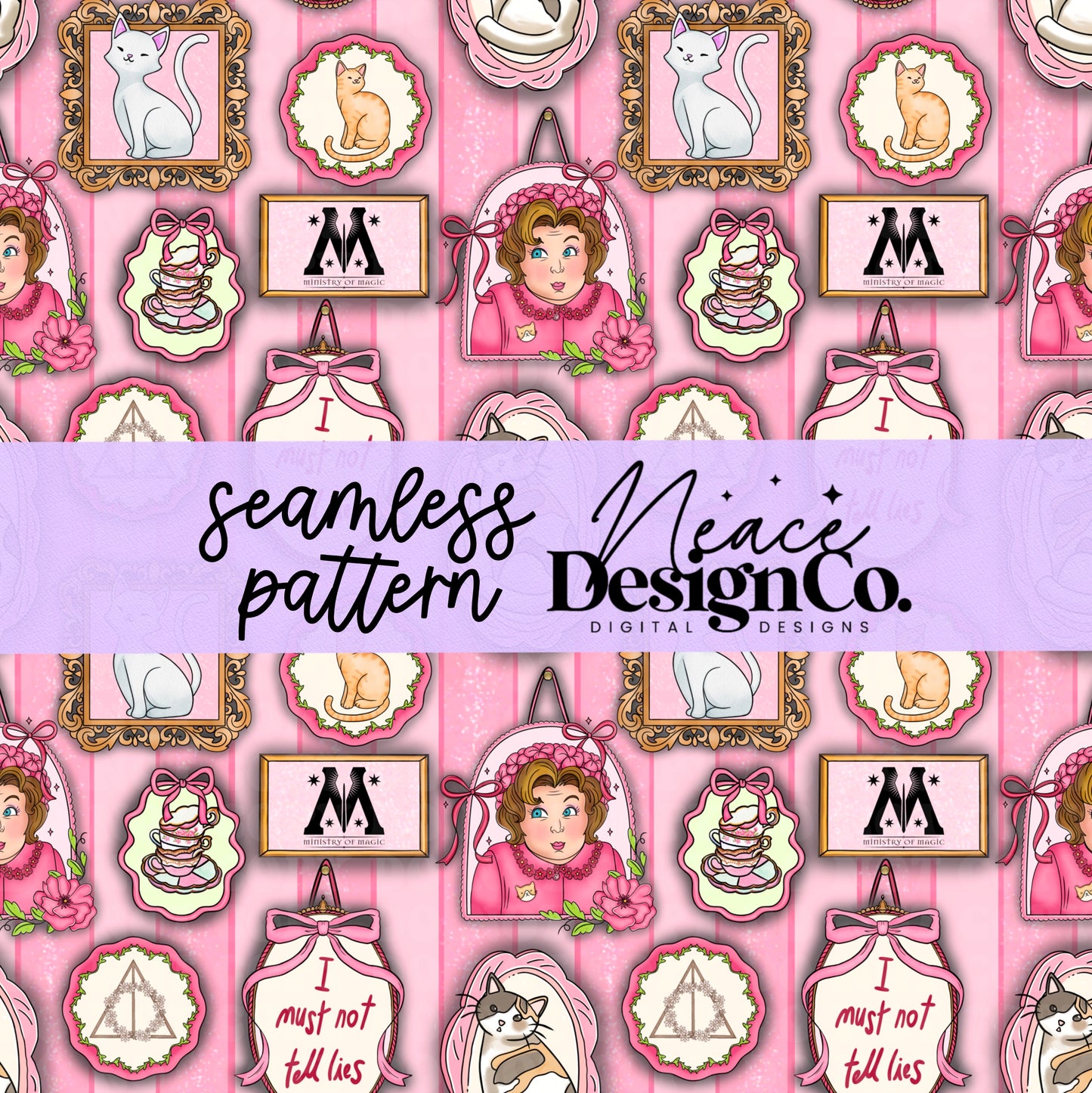 Umbridge Floral Seamless Patterns Digital PNG