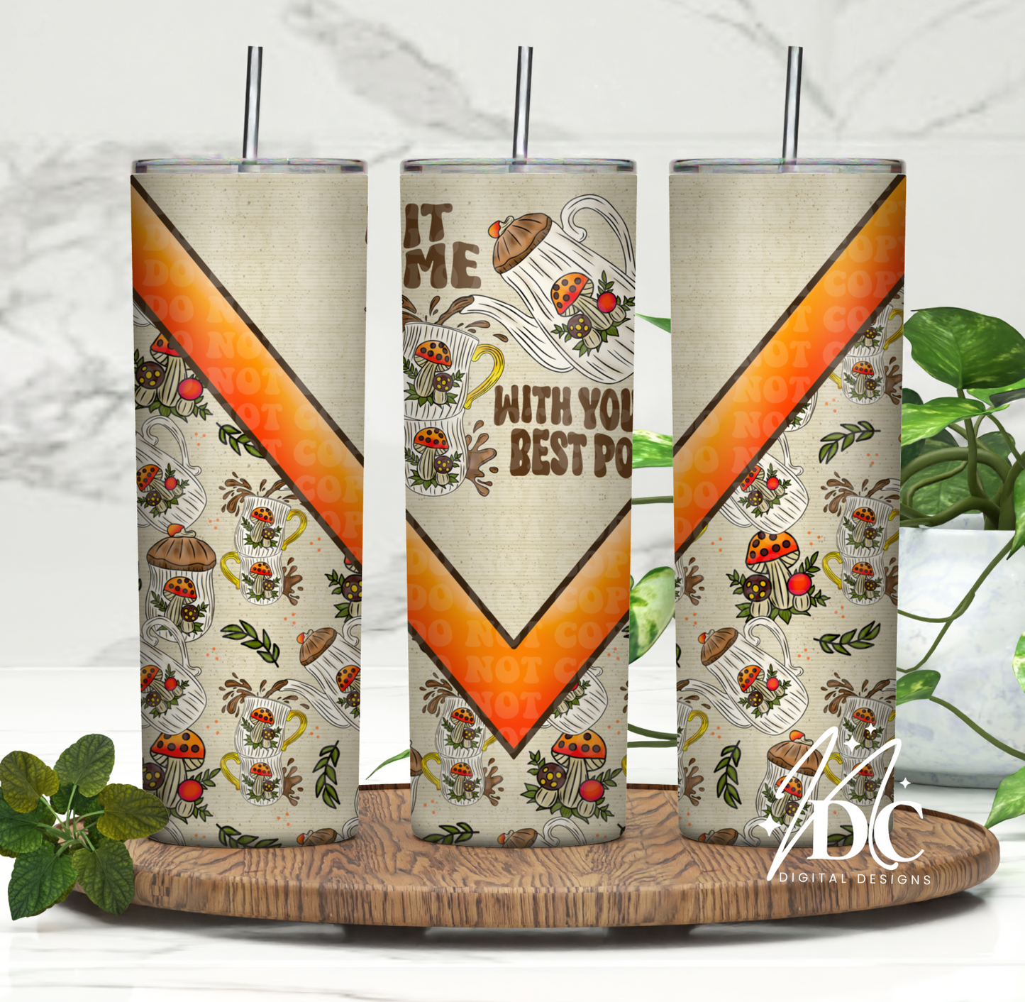 Hit Me With Your Best Pot Tumbler Digital PNG