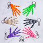 Skeleton Hand 3D Printed Keychains