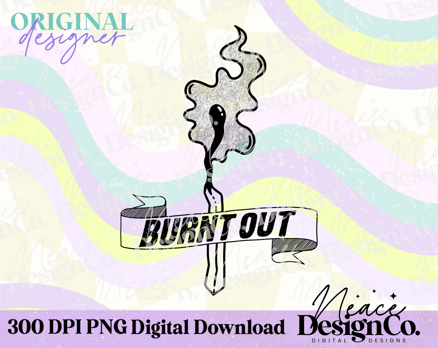 Burnt Out Digital PNG