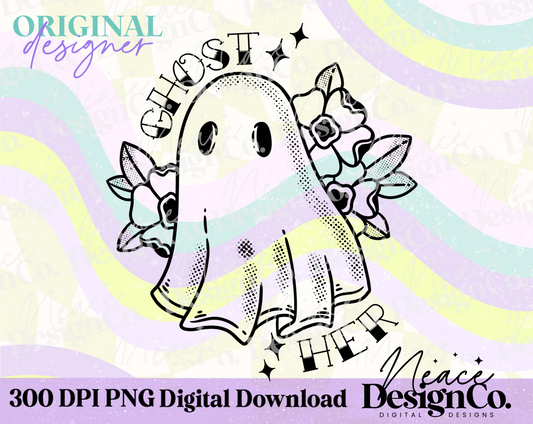 Ghost Her Digital PNG