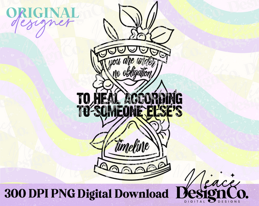 Healing Hourglass Digital PNG