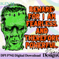 Fearless and Powerful Frankenstein Color Digital PNG