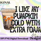 Pumpkin Cold Brew Digital PNG