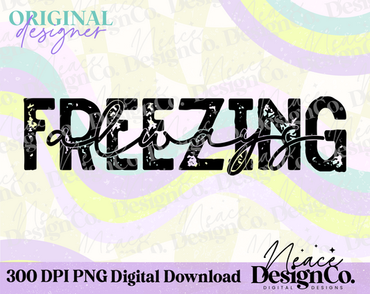 Always Freezing Digital PNG