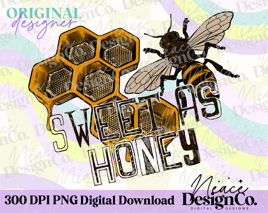 Sweet As Honey Full Color Digital PNG