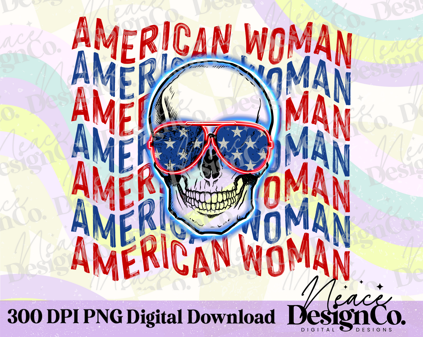 American Woman Digital PNG