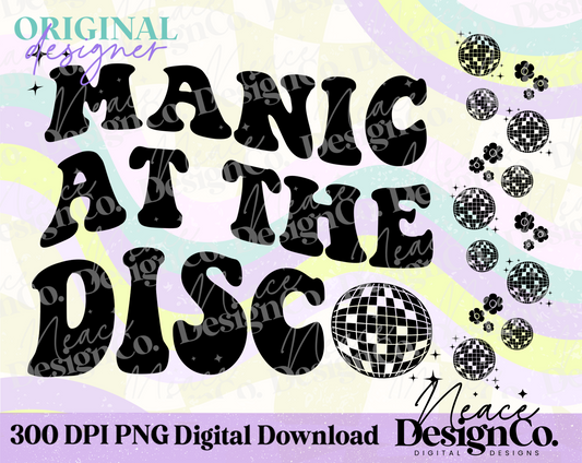 Manic at the Disco with Sleeve Digital PNG