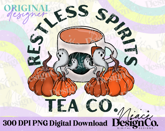 Restless Spirits Tea Co Color Digital PNG