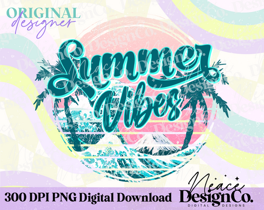 Summer Vibes Digital PNG
