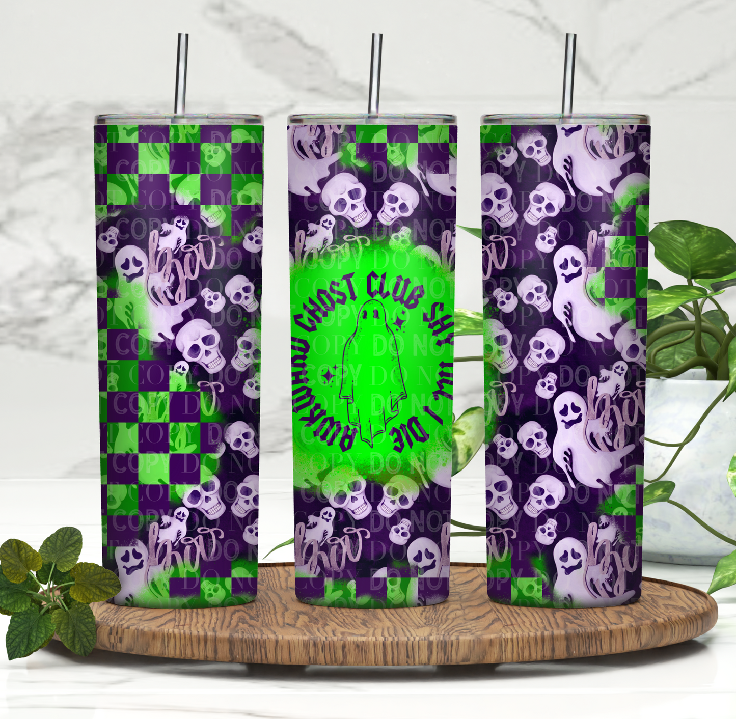 Awkward Ghost Club Tumbler Digital PNG