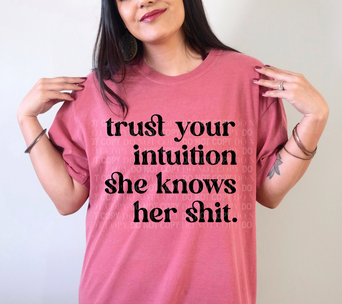 Trust Your Intuition She Knows Her Shit Digital PNG