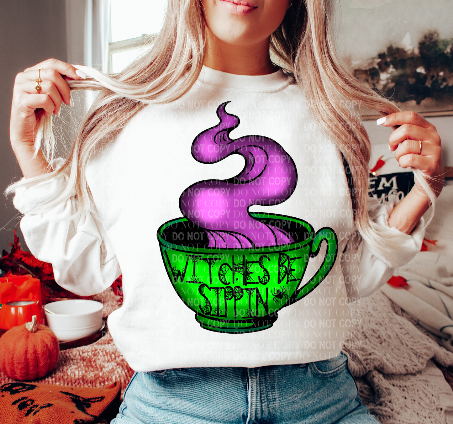 Witches Be Sippin’ Color Digital PNG