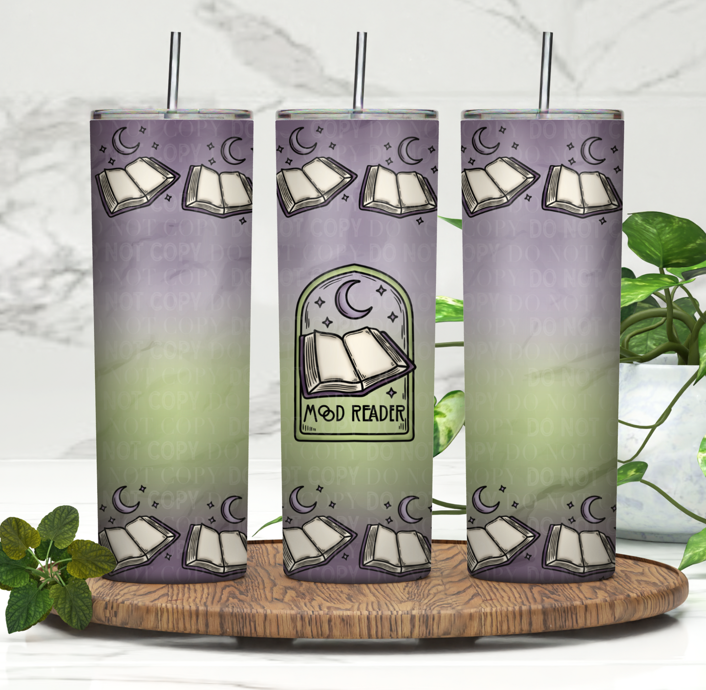 Mood Reader Tumbler Wrap Digital PNG