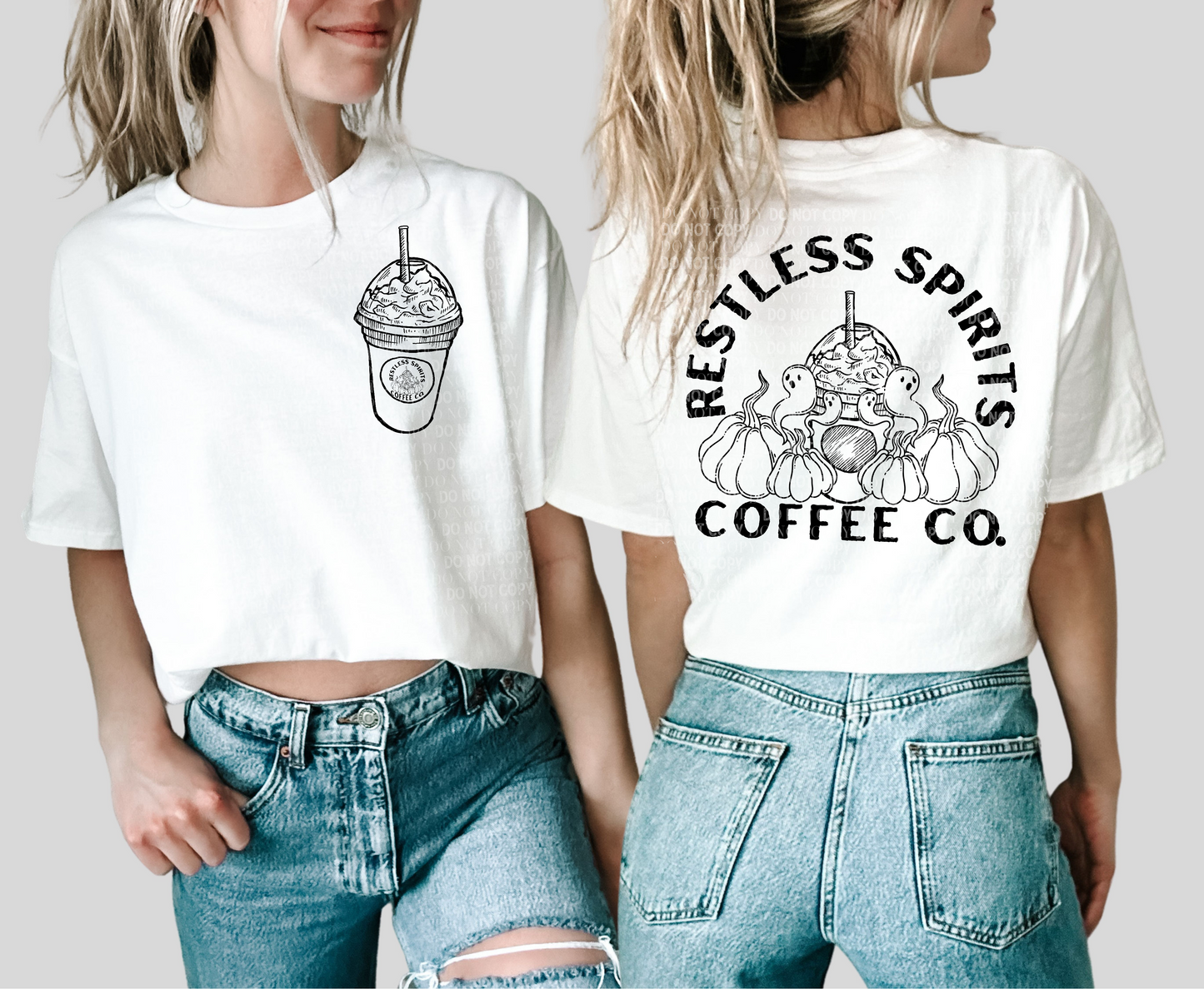Restless Spirits Coffee Co with Pocket Digital PNG