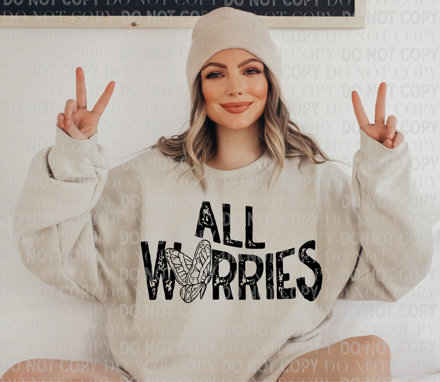All Worries Butterfly Digital PNG