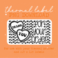 Thank You for Your Order Candy Heart Thermal Label PNG