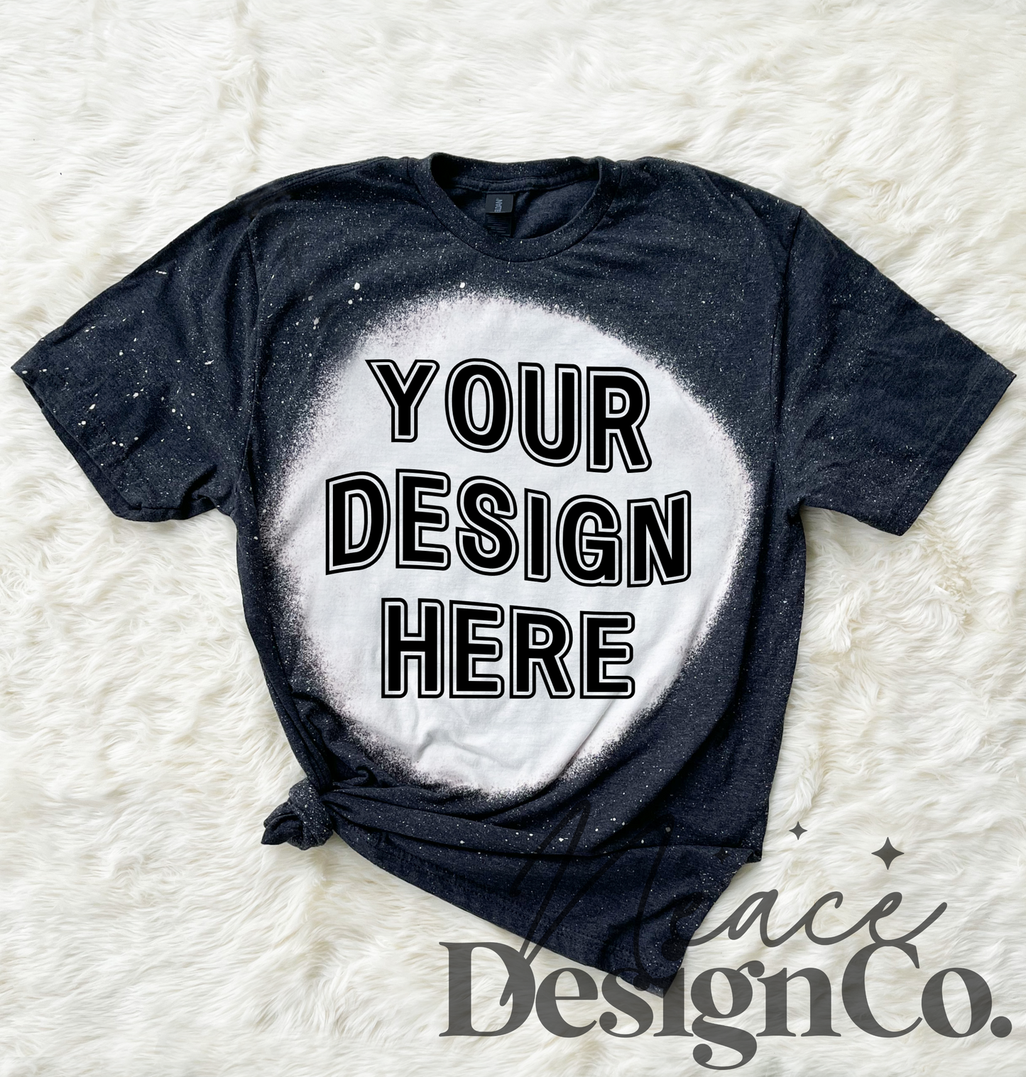 Gildan CVC Pitch Black Mist Bleached Mockup Digital Download